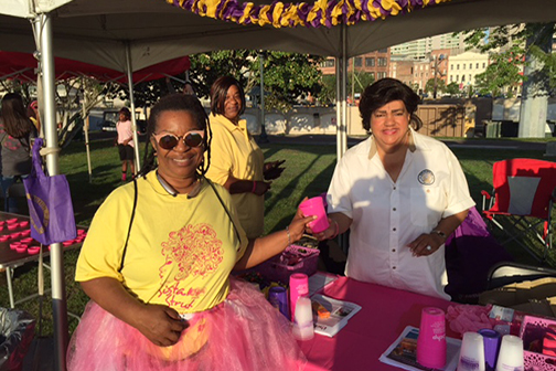 LSUHealthNO Booth at Sista Strut